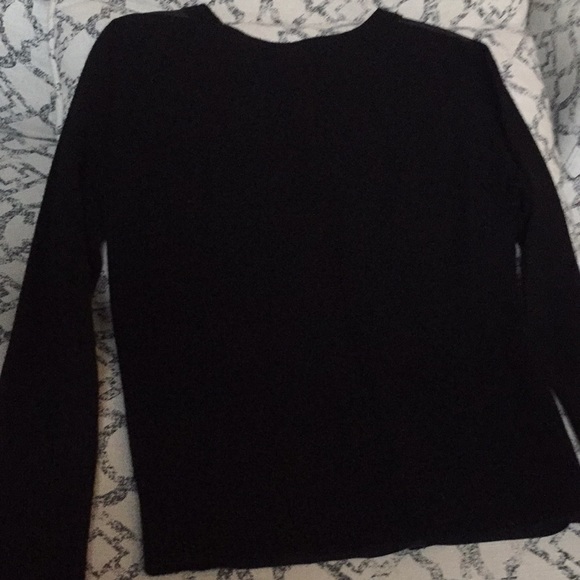 Club Monaco Ramona Leather Front Cashmere Sweater - Picture 5 of 5